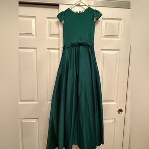 Elegant Green Kids Dress